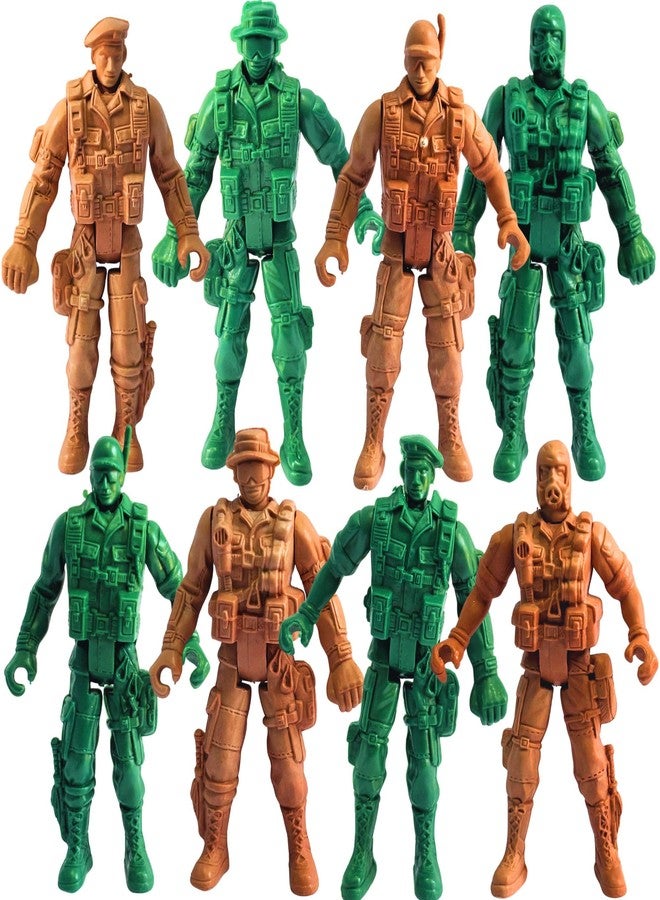 Mallexo Army Toys for Kids | 16 PCS Military Soldier Figurine Toys for Boys and Girls Realistic Army Men Battlefield Special Force Police Action Figure Birthday Gifts Education & Decoration Items - Image 1